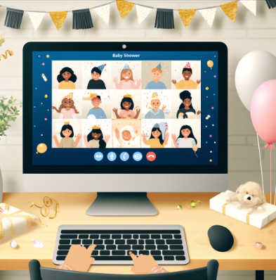 Virtuelle Baby-Shower-Planung